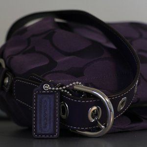 Purple Classic Coach Logo Crossbody Bag